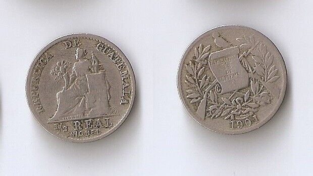 Guatemala 1/2 real 1901