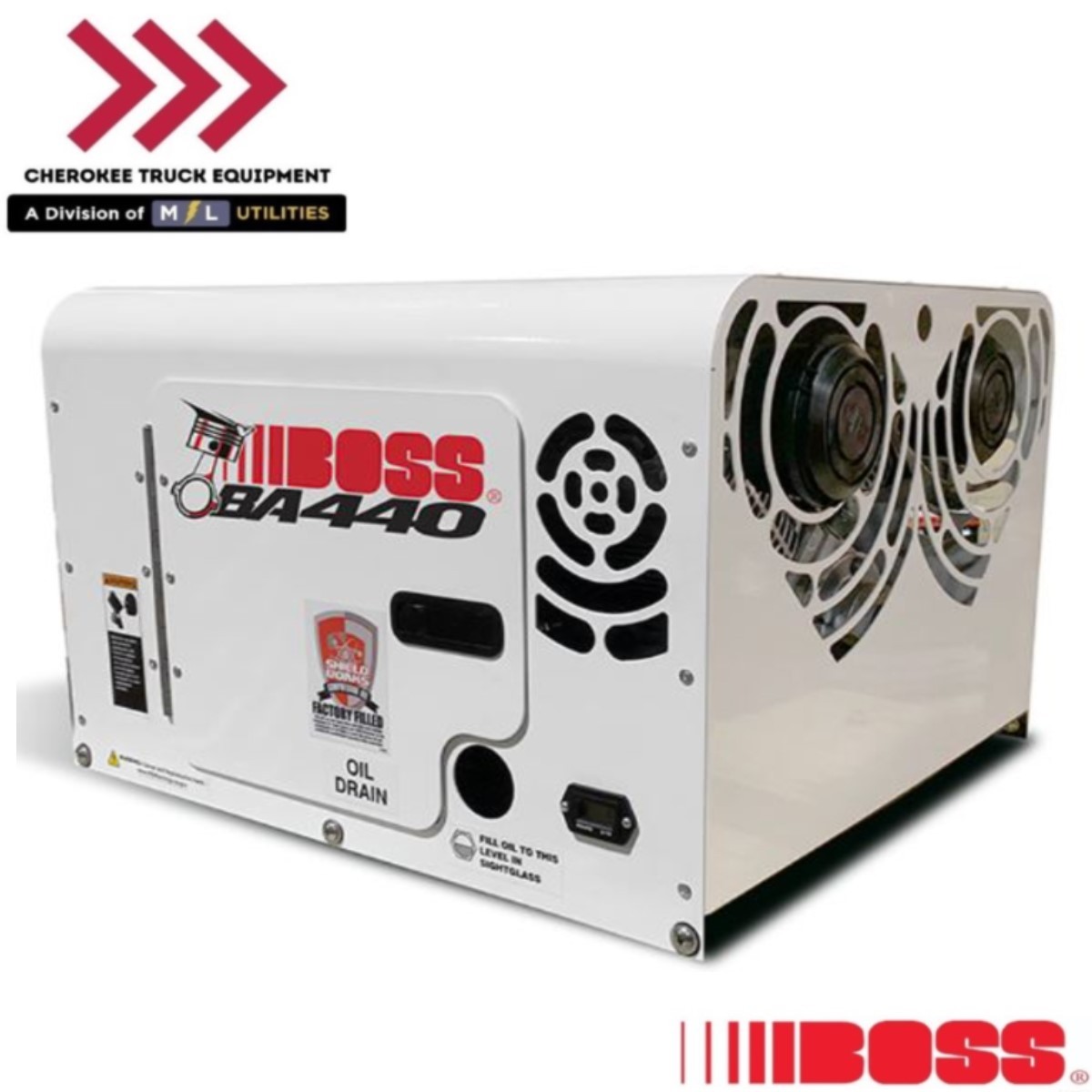 BOSS Industries 20013-006, BA440 Hydraulic Drive Piston Air Compressor (12VDC)