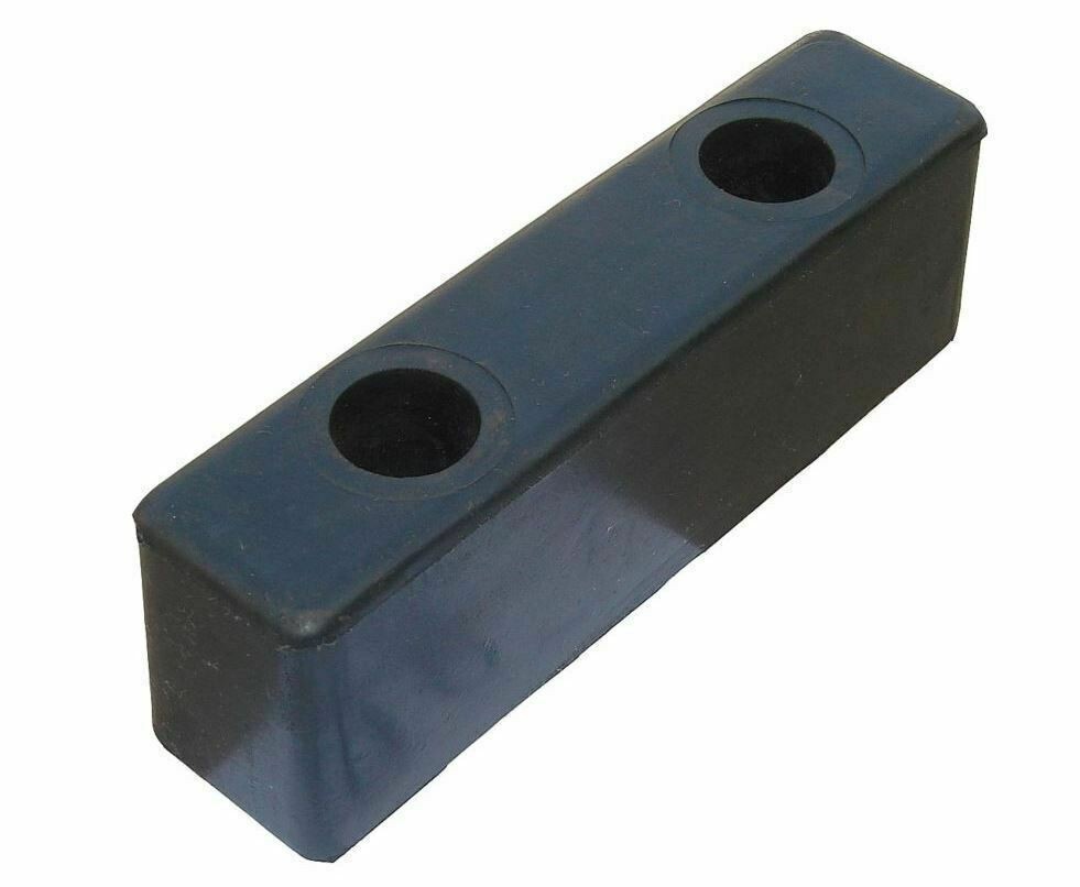 2 PACK Rubber Loading Dock Bumpers 2-1/2 H x 2 W x 8" L Rectangular Black NEW
