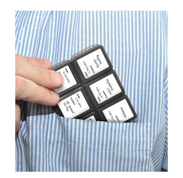 Xit Foldable Memory Card Protector Case (12 Slots) Holds SD/ SDHC/ Micro SD Card