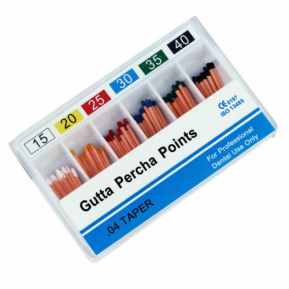 Dental Endodontic Absorbent Therapy Points 15-40# Gutta Percha Taper Coded