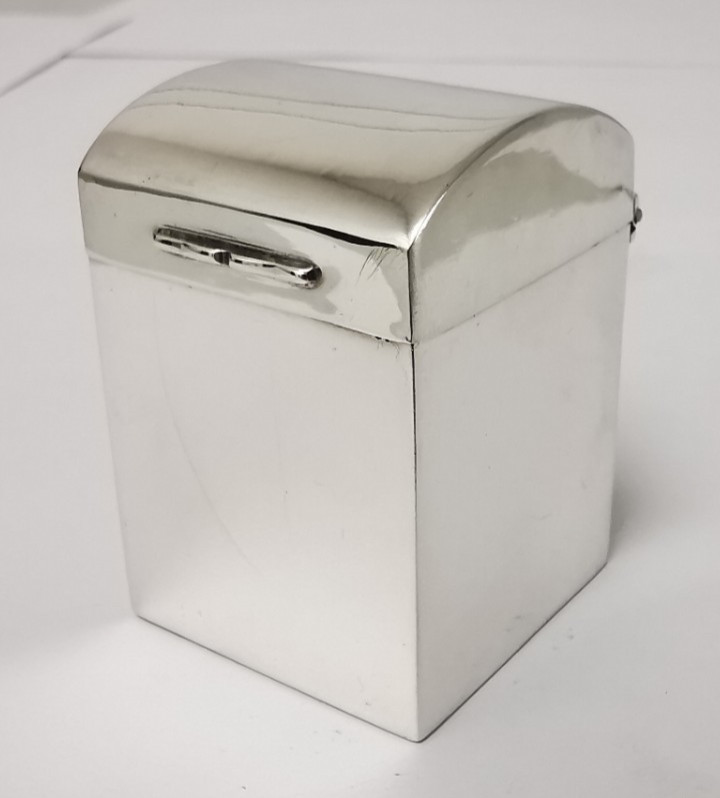Solid Silver Miniature Playing Cards Box - Chester 1911