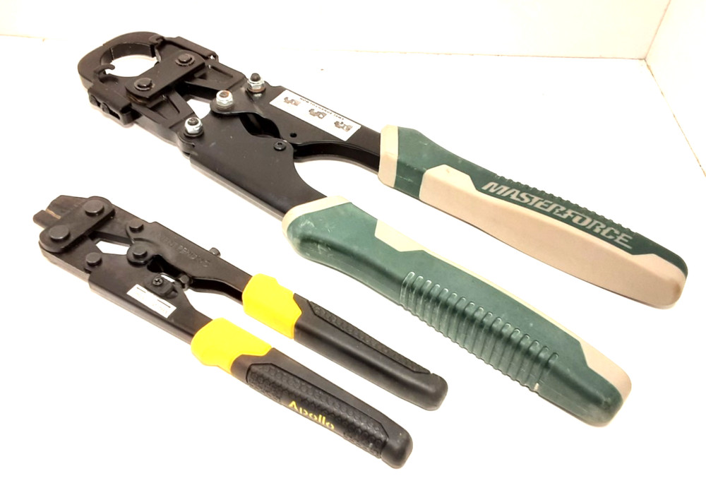 MasterForce Apollo Multi Head Pex Ring Crimper Tool & 1/2" to 3/4" removal Tool