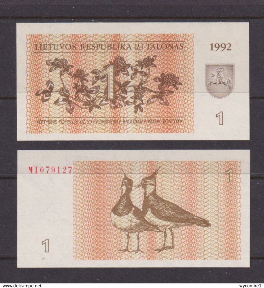 LITHUANIA - 1992 1 Talonas UNC