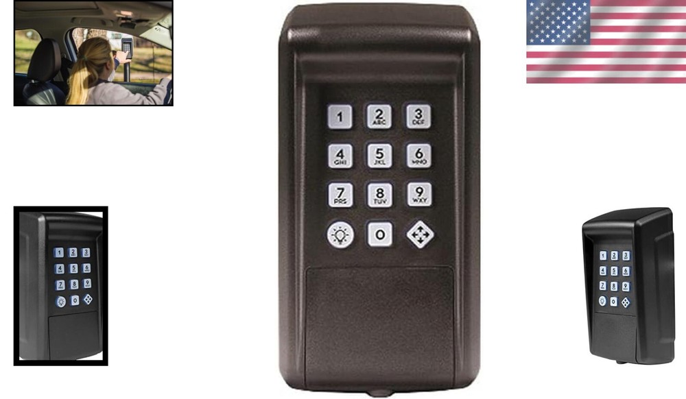 Digital Wireless Keypad for Secure Gate Access - Backlit, 25 Codes Supported
