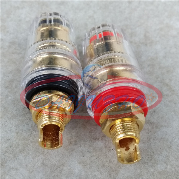 2pcs Speaker Banana Amp Terminal Long Binding Post new