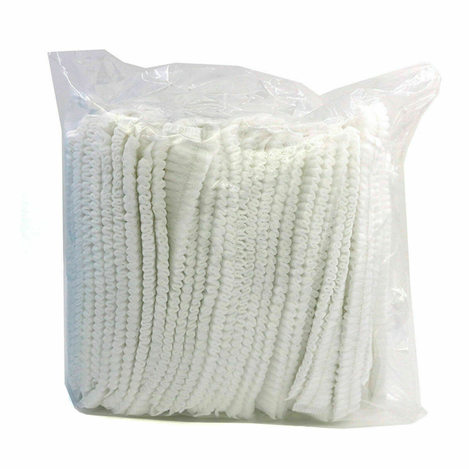 100-1000pcs Disposable Hair Net Non-Woven Head Bouffant Hair Cap 24"