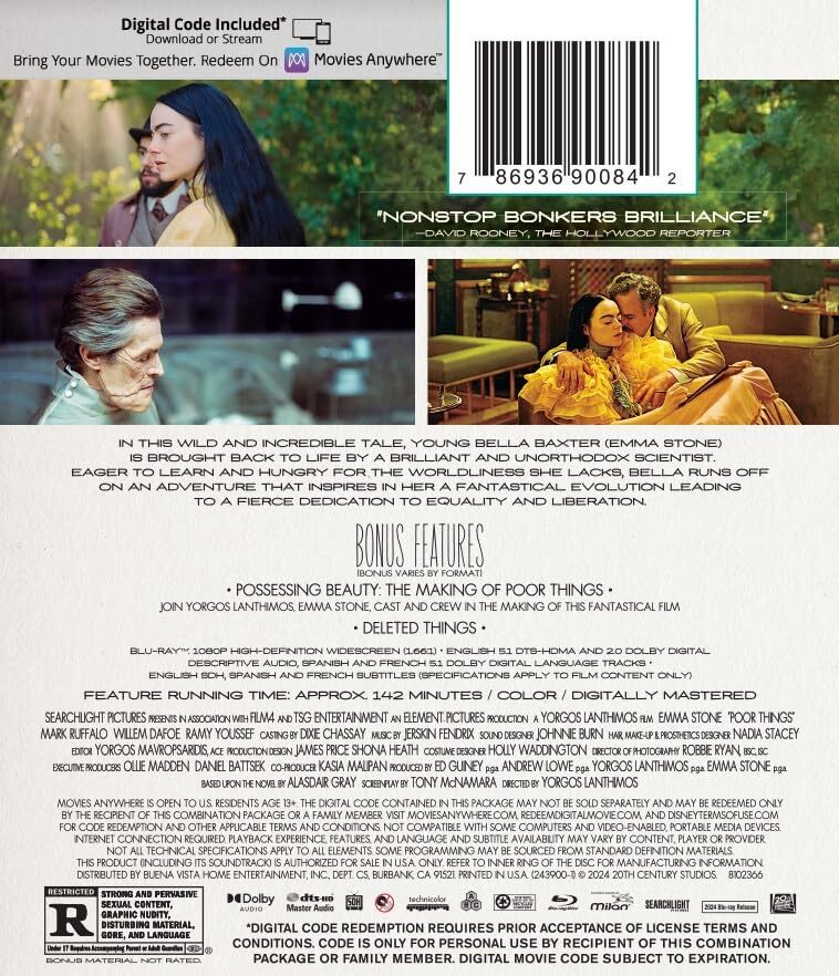Poor Things Blu-ray