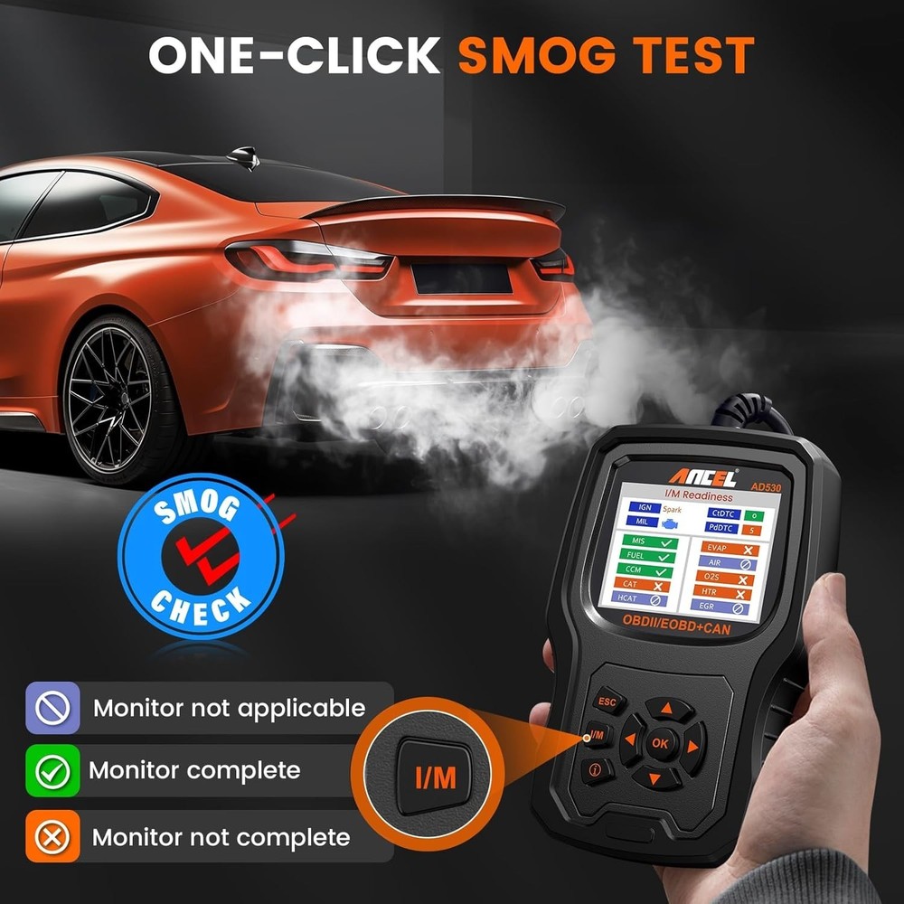 AD530 OBD2 Scanner Diagnostic Tool, Universal Check Engine Code Reader