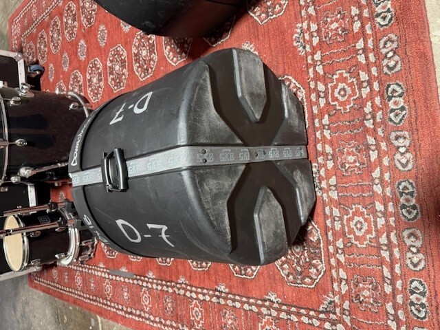 SBK Roto X hard shell drum case set excellent condition