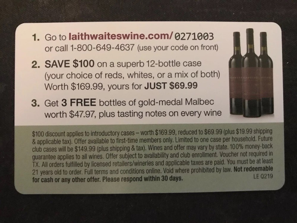 100$ Wine Voucher