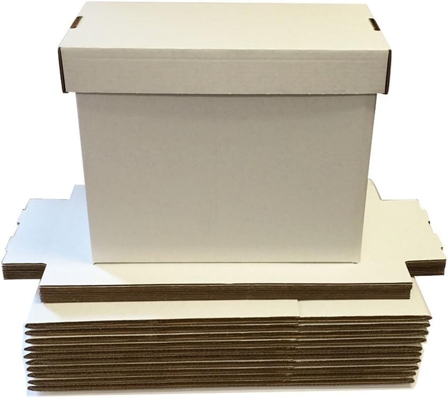 30 Short Comic Book Storage Boxes with Lids - NEW - Cardboard - Max Pro