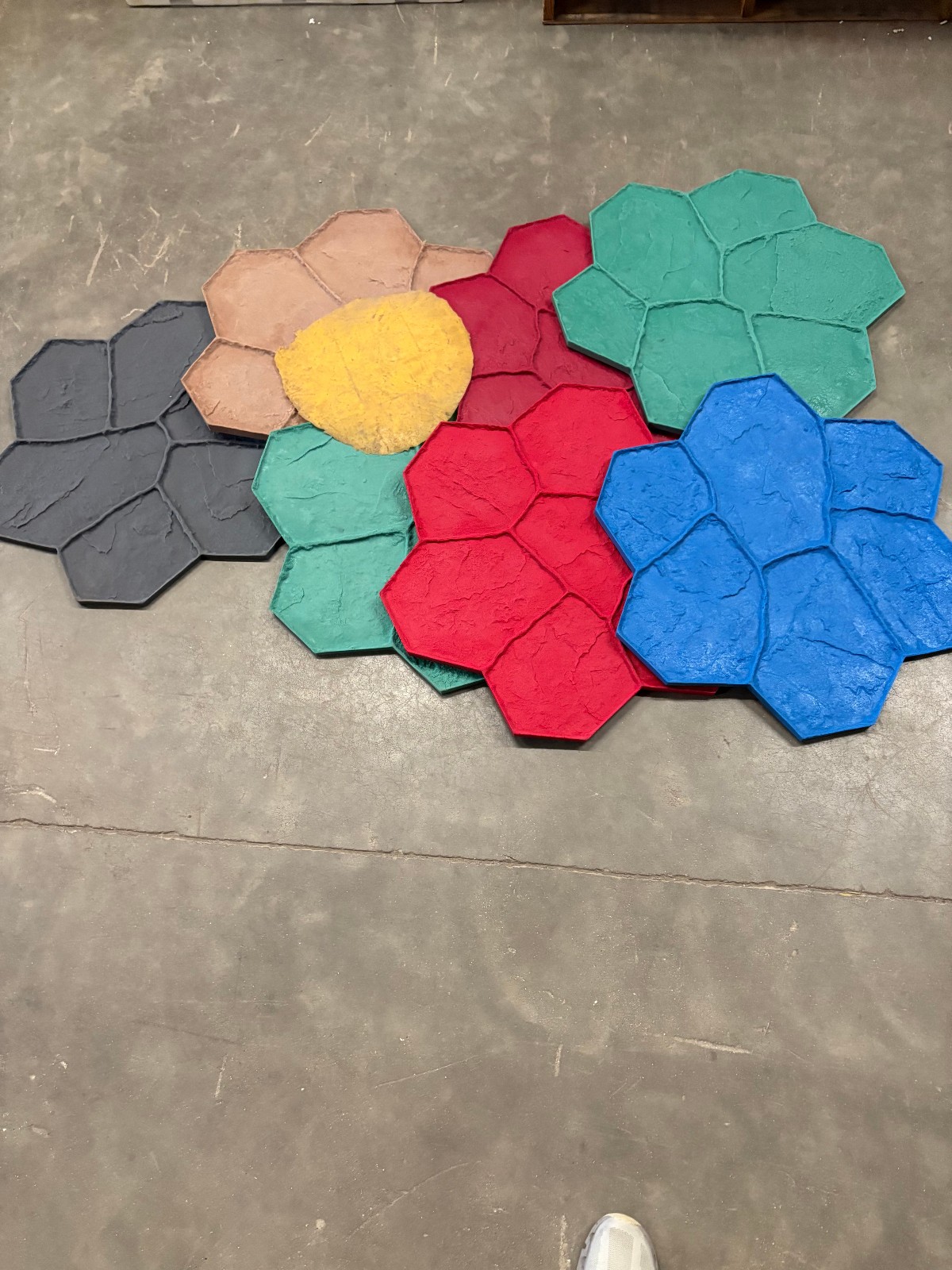 New Random Stone | 8pc. Decorative Concrete Stamp Set by Walttools Seconds