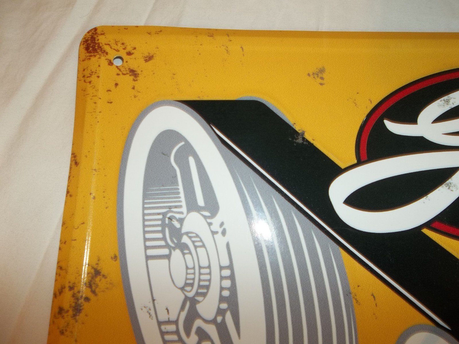 Vtg 2017 GATES AUTOMOTIVE GAS STATION OIL SIGN BELTS SERVICE REPAIR 12" x 12"