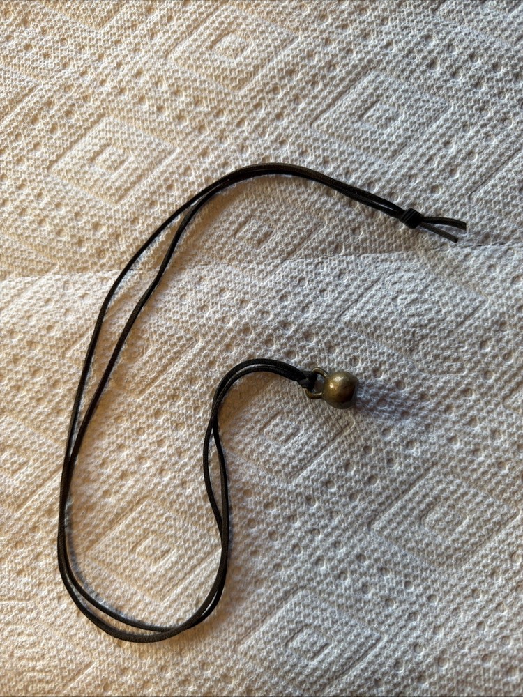 Bronze Kettlebell Pendant Necklace