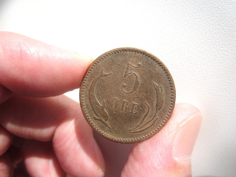 1882 DENMARK 5 ORE