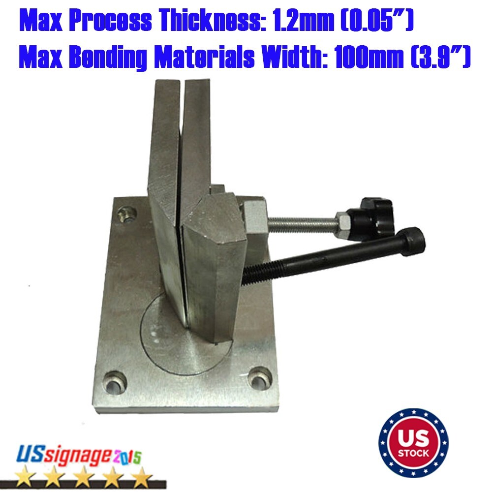 3.9" Dual-axis Metal Channel Letter Angle Bending Tools, Bending Width pickup