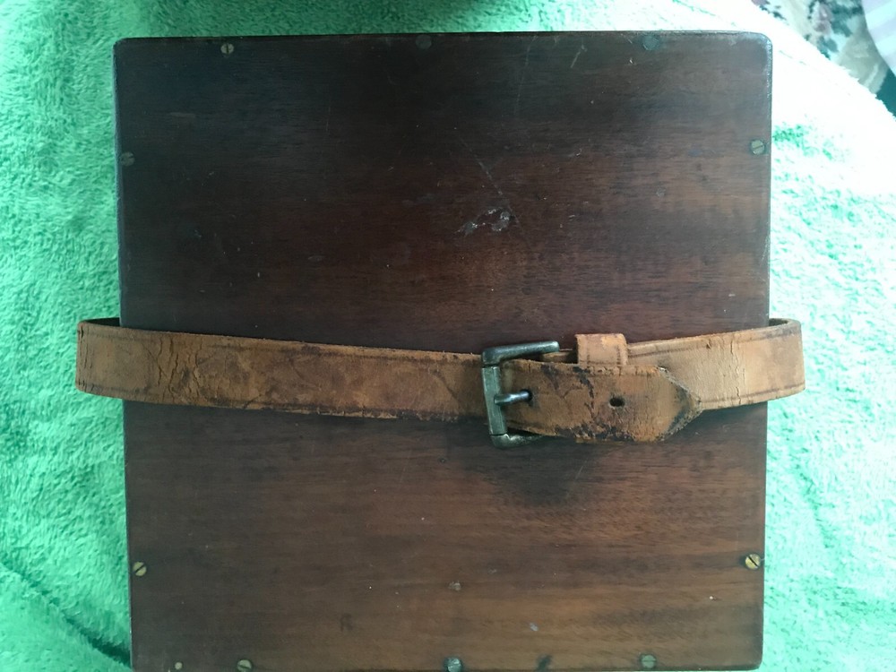 CASE FOR EGGERT NO. 372 CHRONOMETER MAHOGANY OUTER CASE CIRCA 1850