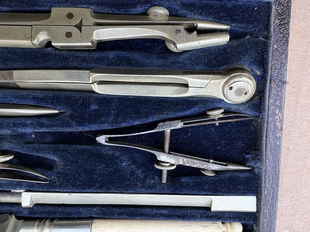 vintage technical drawing instruments