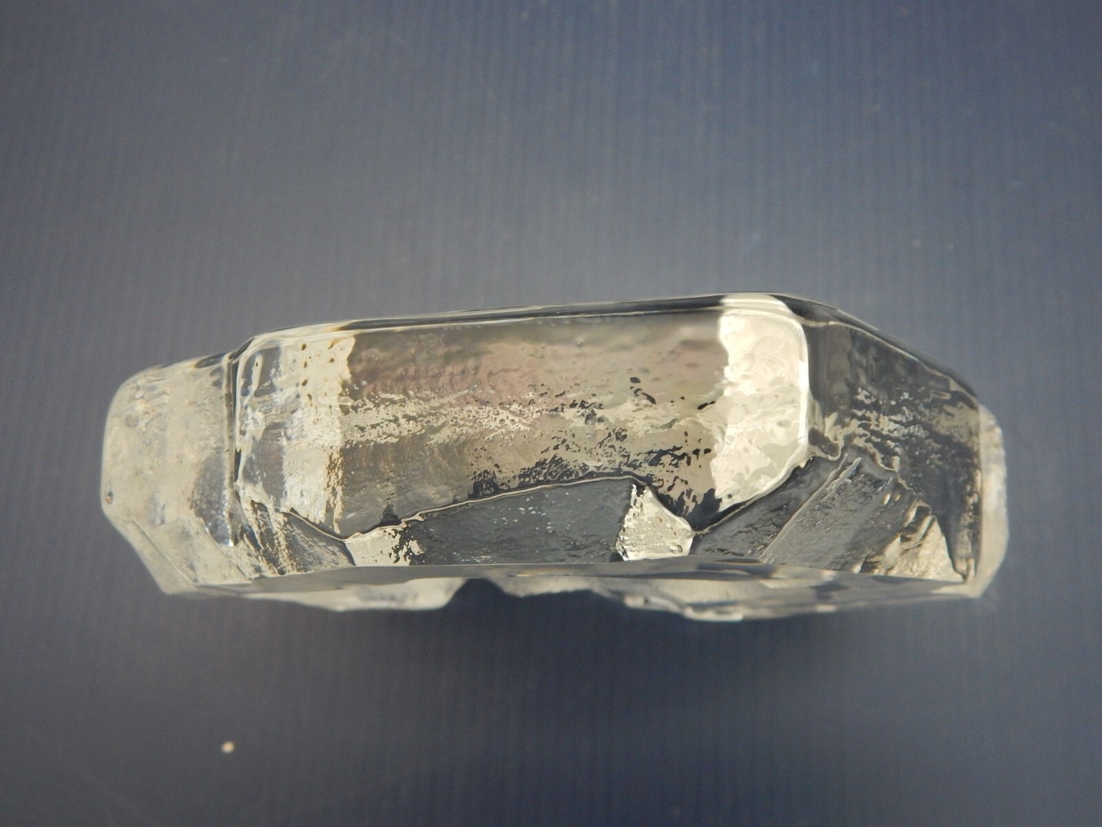 MATS JONASSON LEAD CRYSTAL SCULPTURE, BEAR AND CUB, RARE ONE, SIGNED