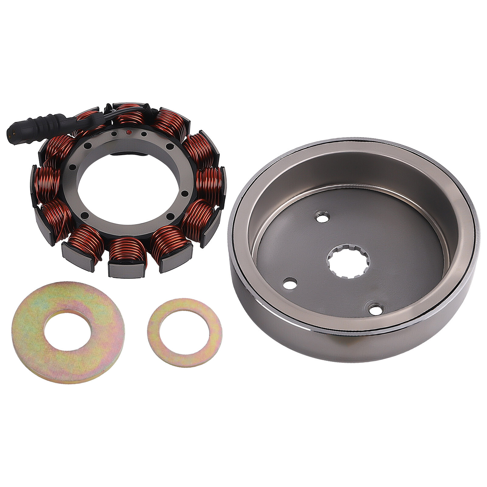 11PCS Rotor Stator Regulator Kit Fit For Harley BigTwin 1970-1999 29985-87