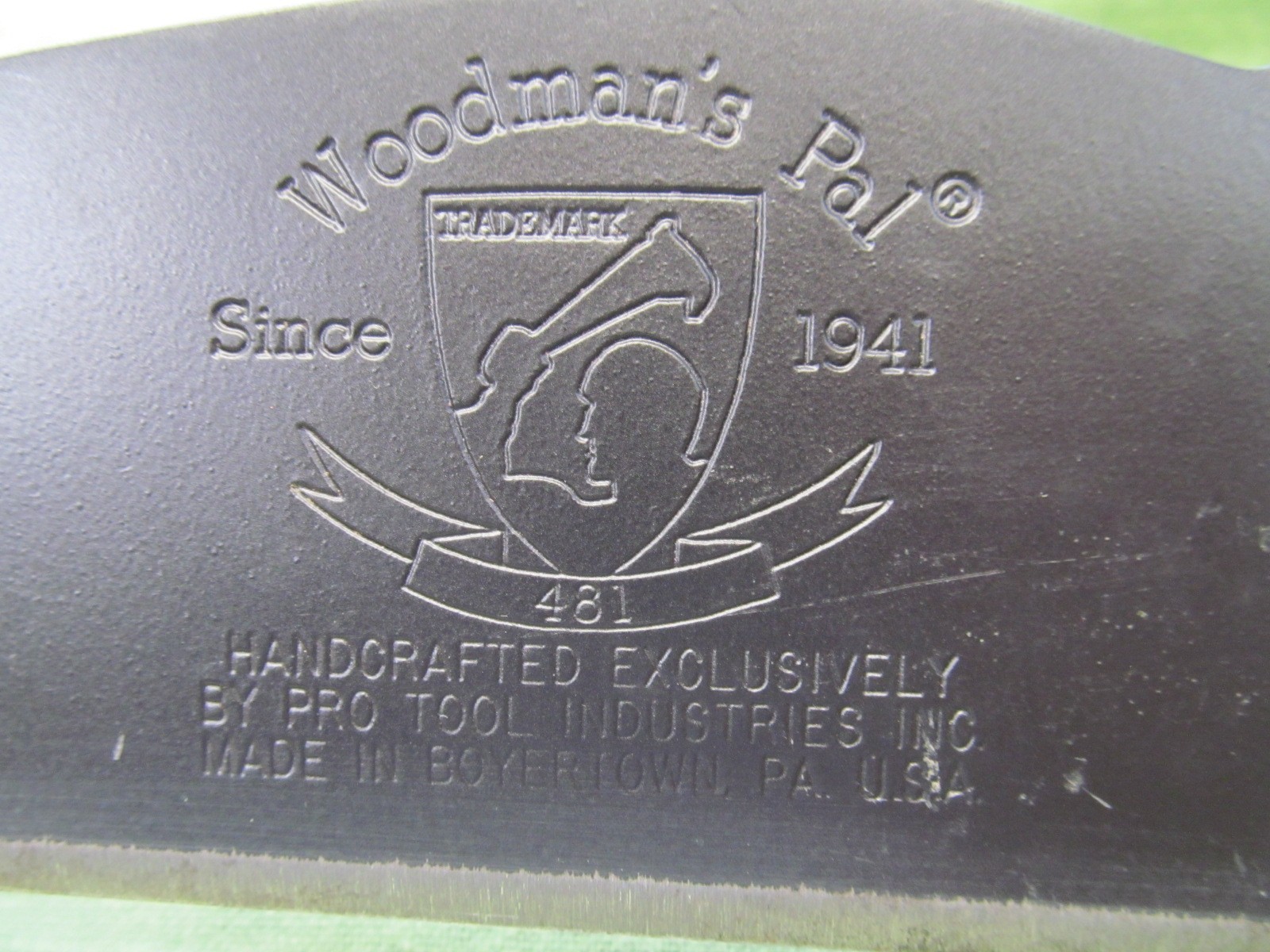 Woodman's Pal 481 Brush Axe - Never Used - No Sheath - Tag Still There