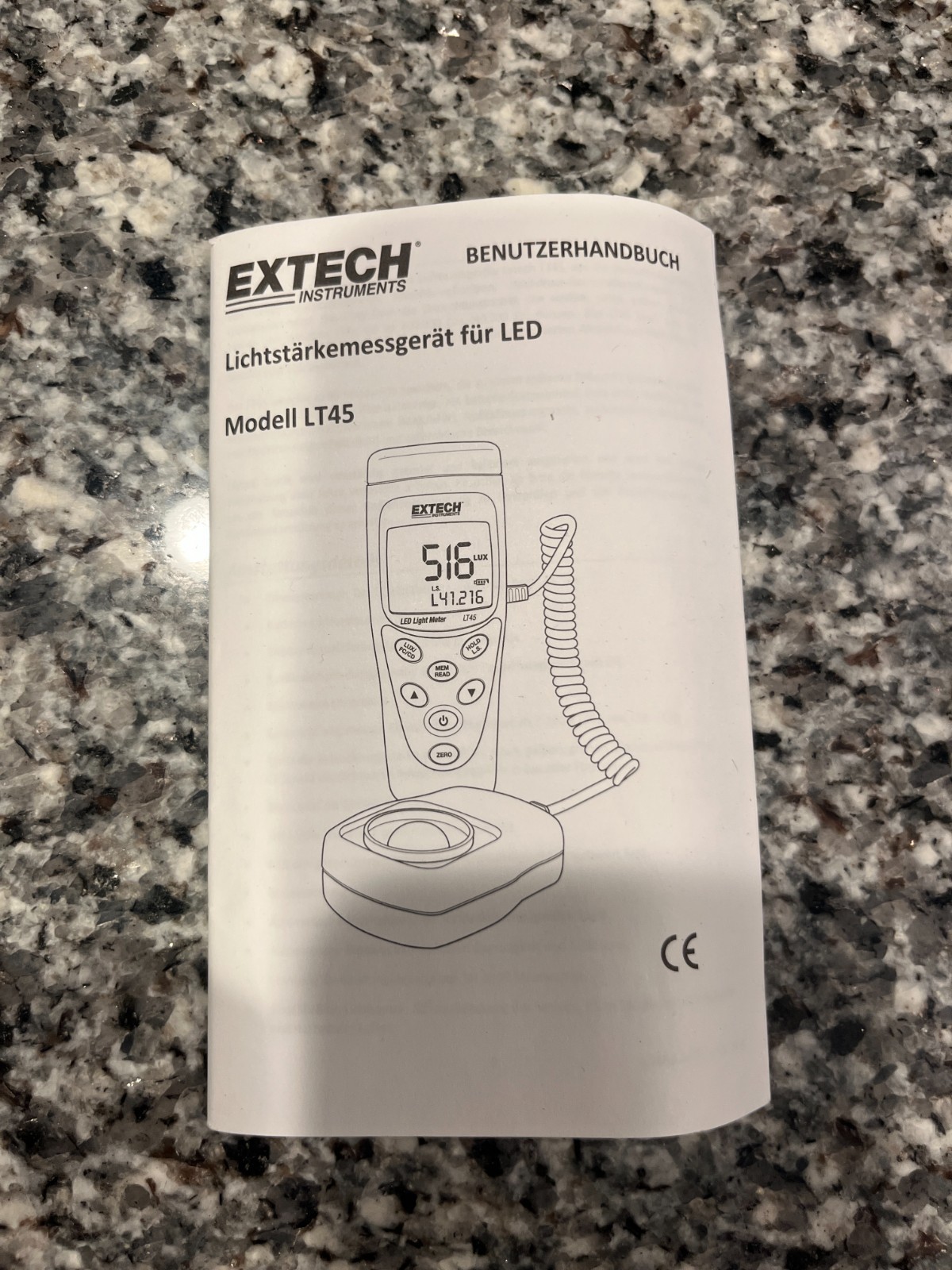 Extech LT45 Color LED Light Meter Digital Lux Foot Candle Tester Industrial Pros