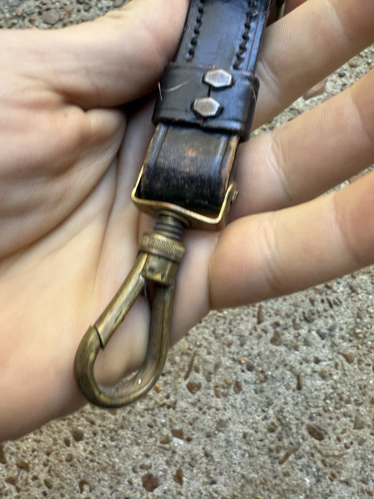 German Military Sword Hanger WW1 WW2 Era Unsure Leather