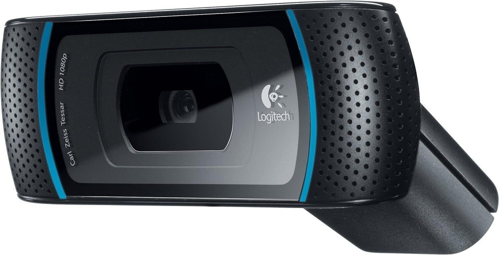Logitech C910 Black Webcam HD Pro 1080p with Logitech Vid HD