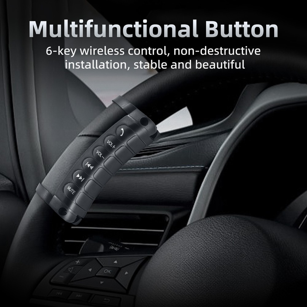 Car Remote Control Button Steering Wheel Wireless Universal For Stereo GPS DVD