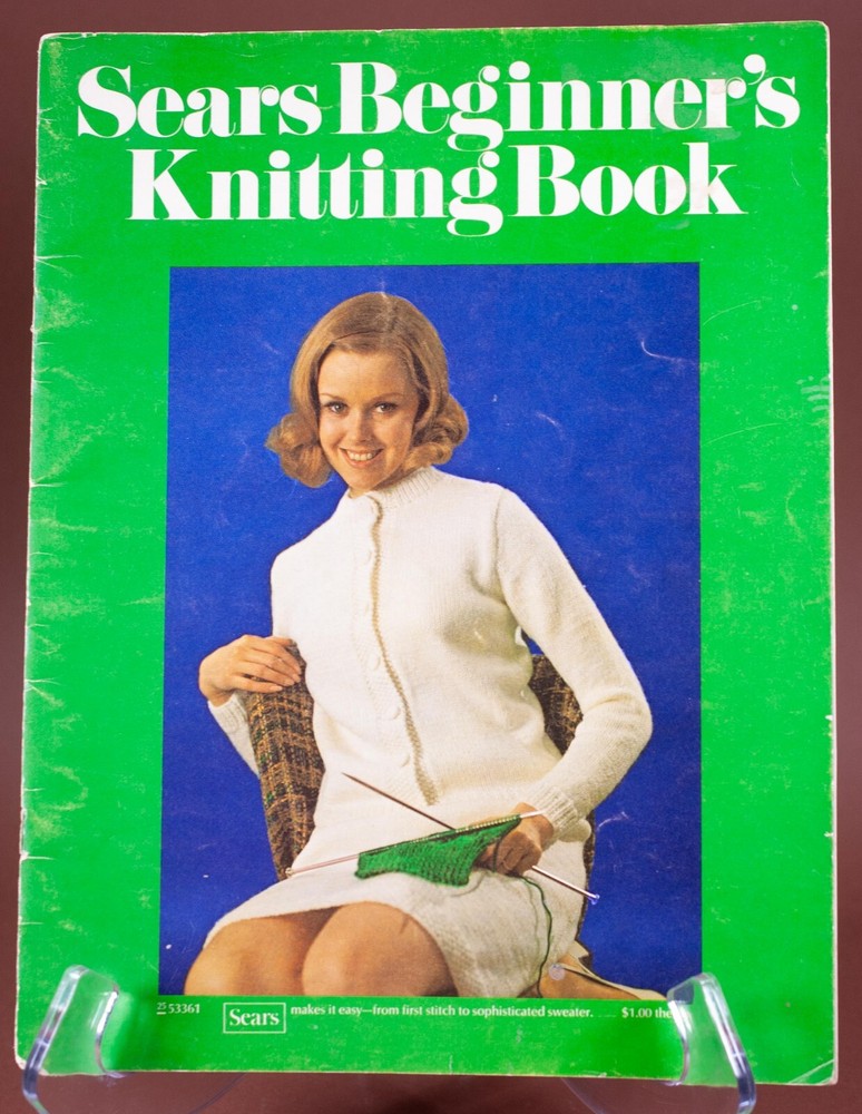 Vtg Sears Beginner's Knitting Book 1969 AS IS