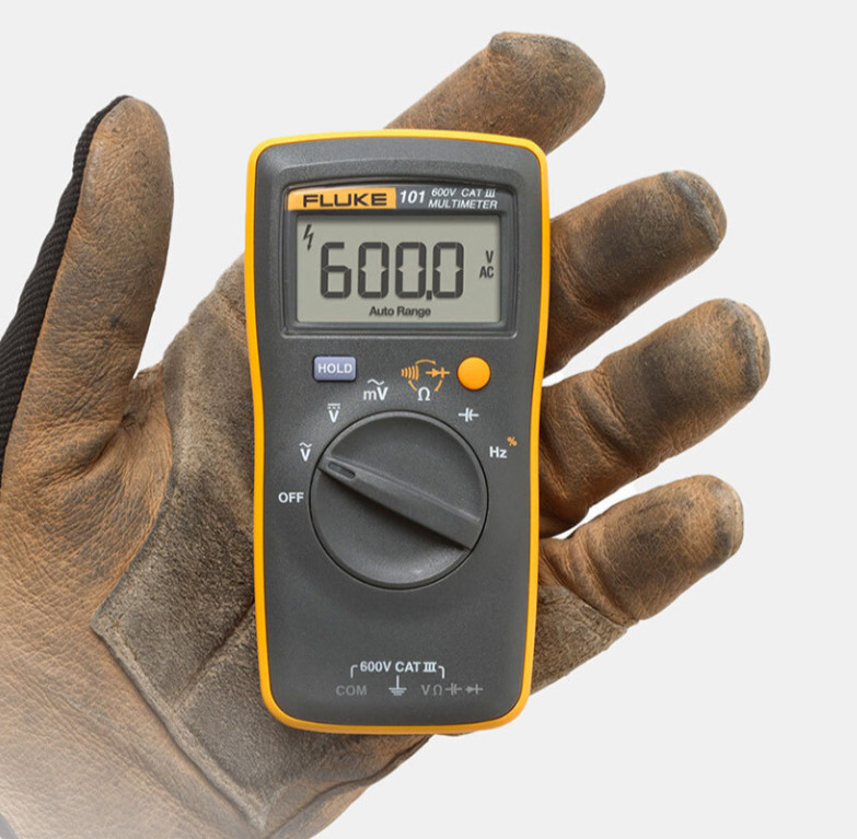 Fluke 101 Digital Multimeter Pocket Portable AC/DC Voltage Tester