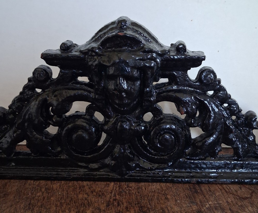 Victorian Cast Iron Pediment Header