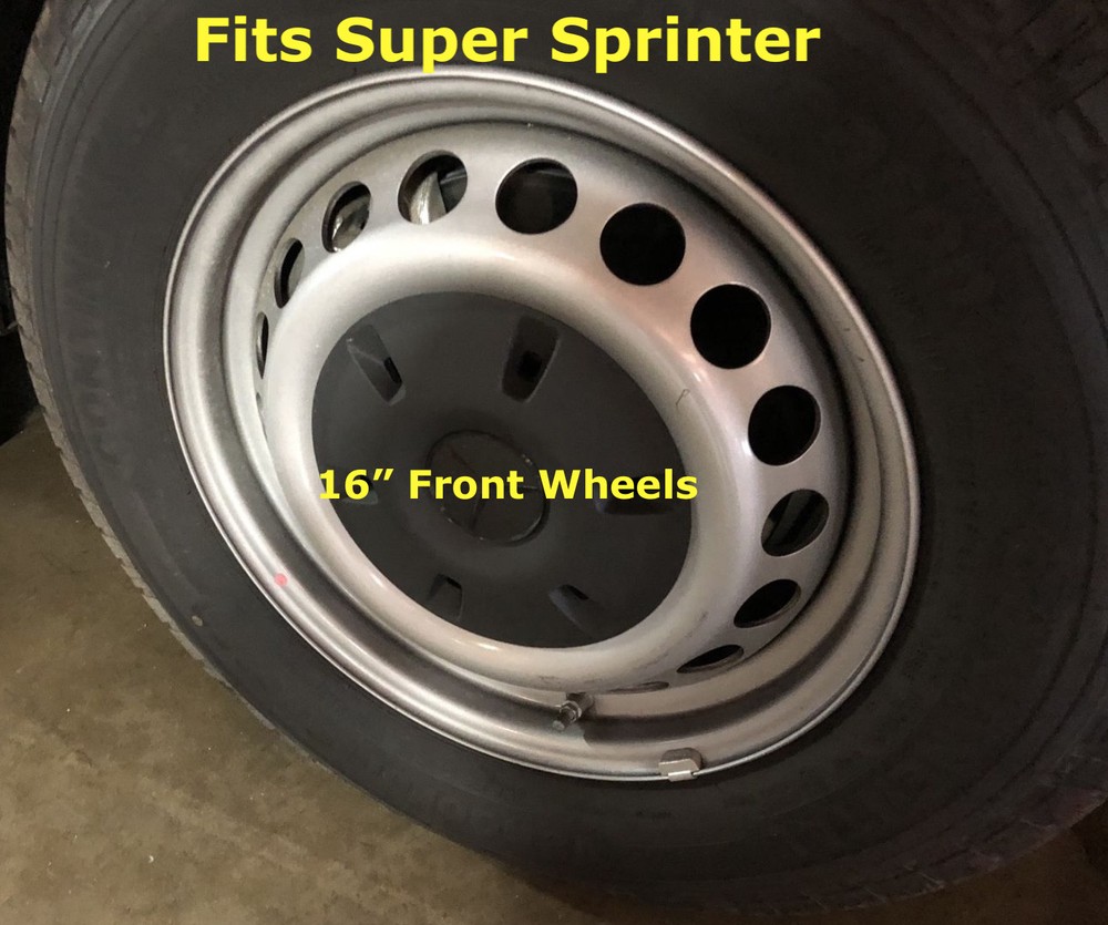 16" FREIGHTLINER SPRINTER SUPER SINGLE 2500 WHEEL SIMULATOR RIM HUBCAP COVERS ©