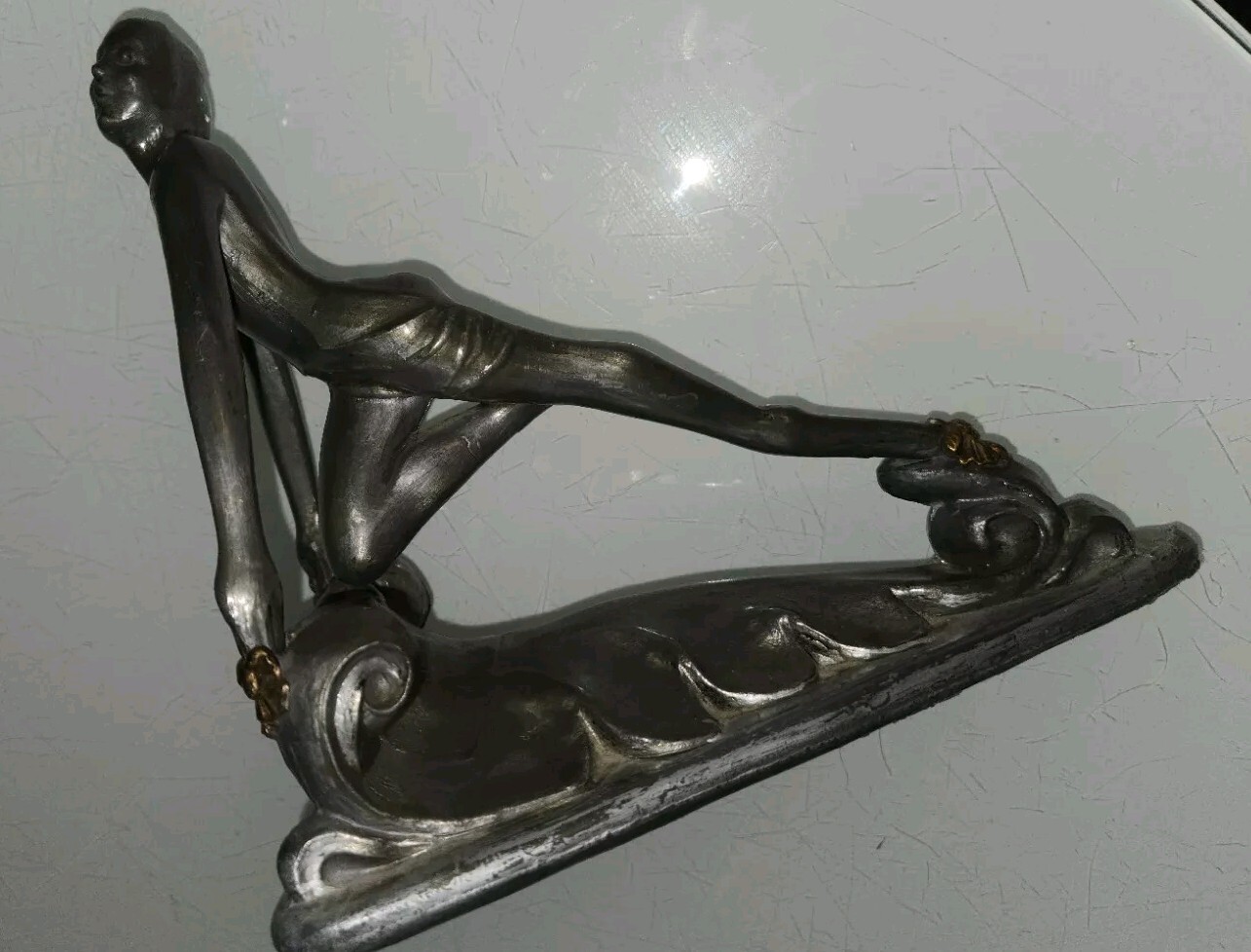 Art Deco Style Statue Sculpture Art Nouveau Style Bronze