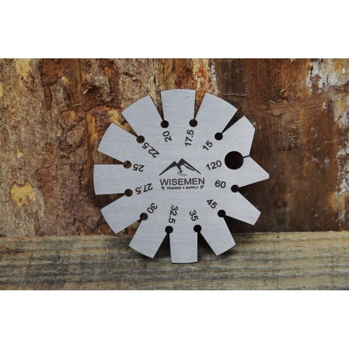 Wisemen Trading Bevel Gauge 12 Common Angles Stainless Steel Construction 2.75"