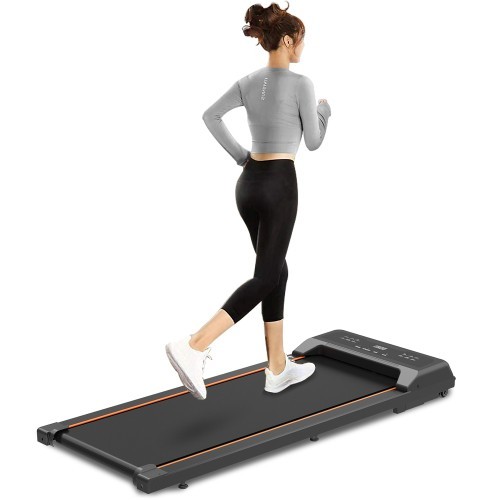 Treadmill LED display screen and remote-controlled portable treadmill