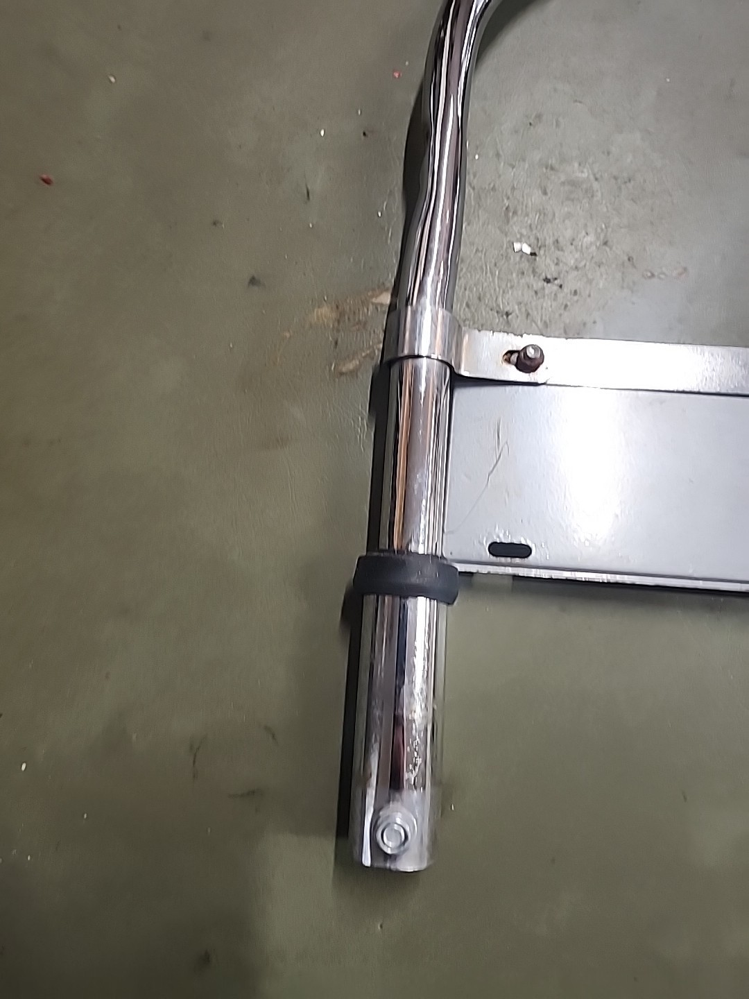 SCHWINN LIL STINGRAY TRICYCLE CHROME REAR SISSY BAR WITH PLATE NICE CHEAP L$$K