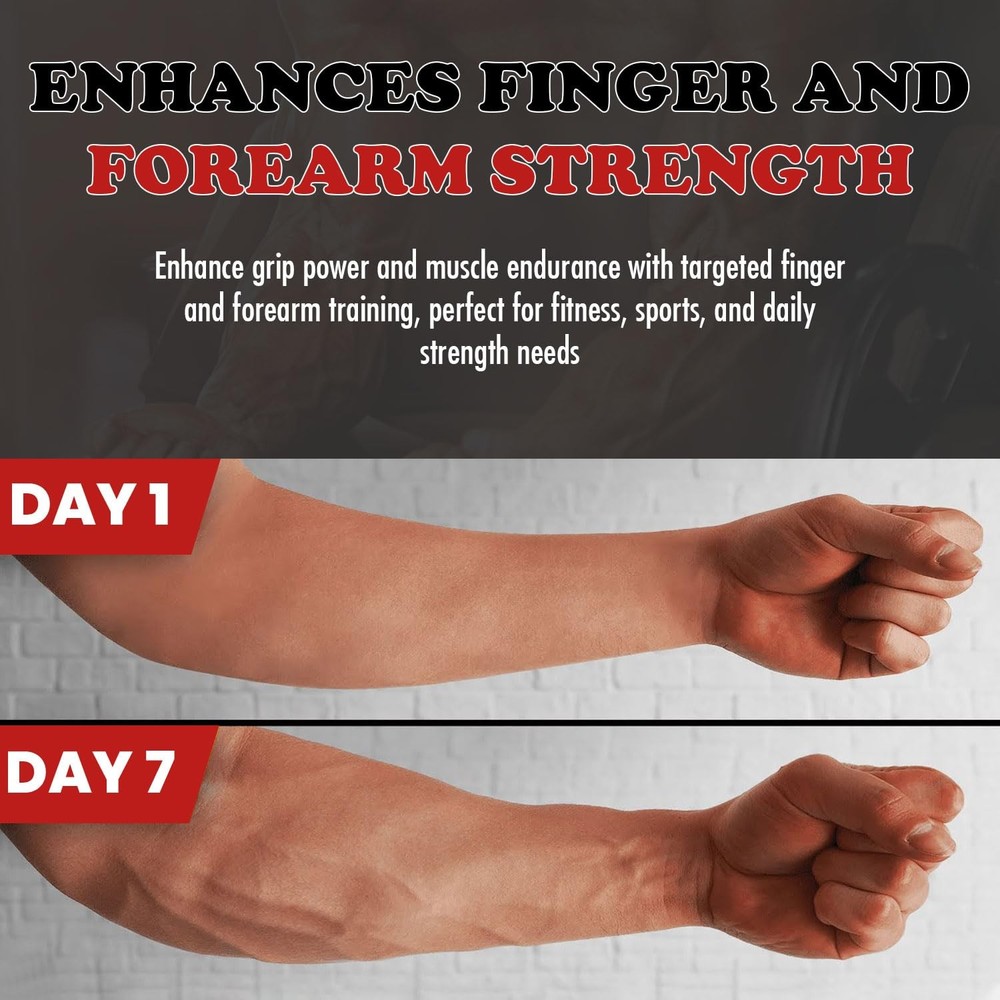 Adjustable Grip Strength Trainer Hand Gripper for Adjustable, Red