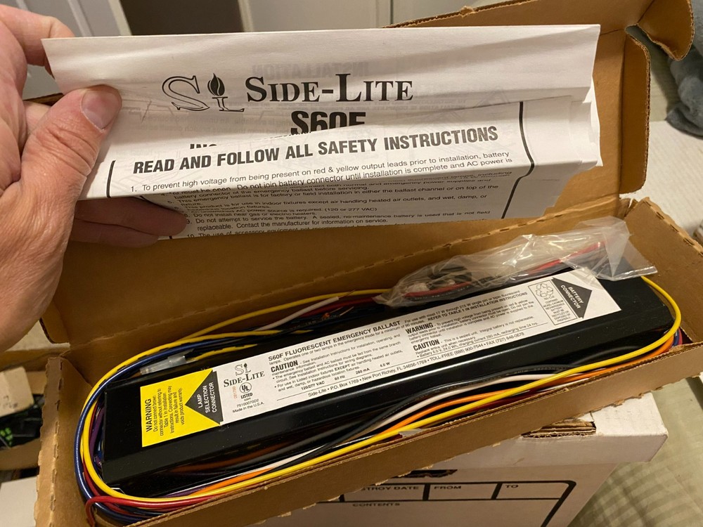 NOB Side-Lite S60F fluorescent emergency ballast