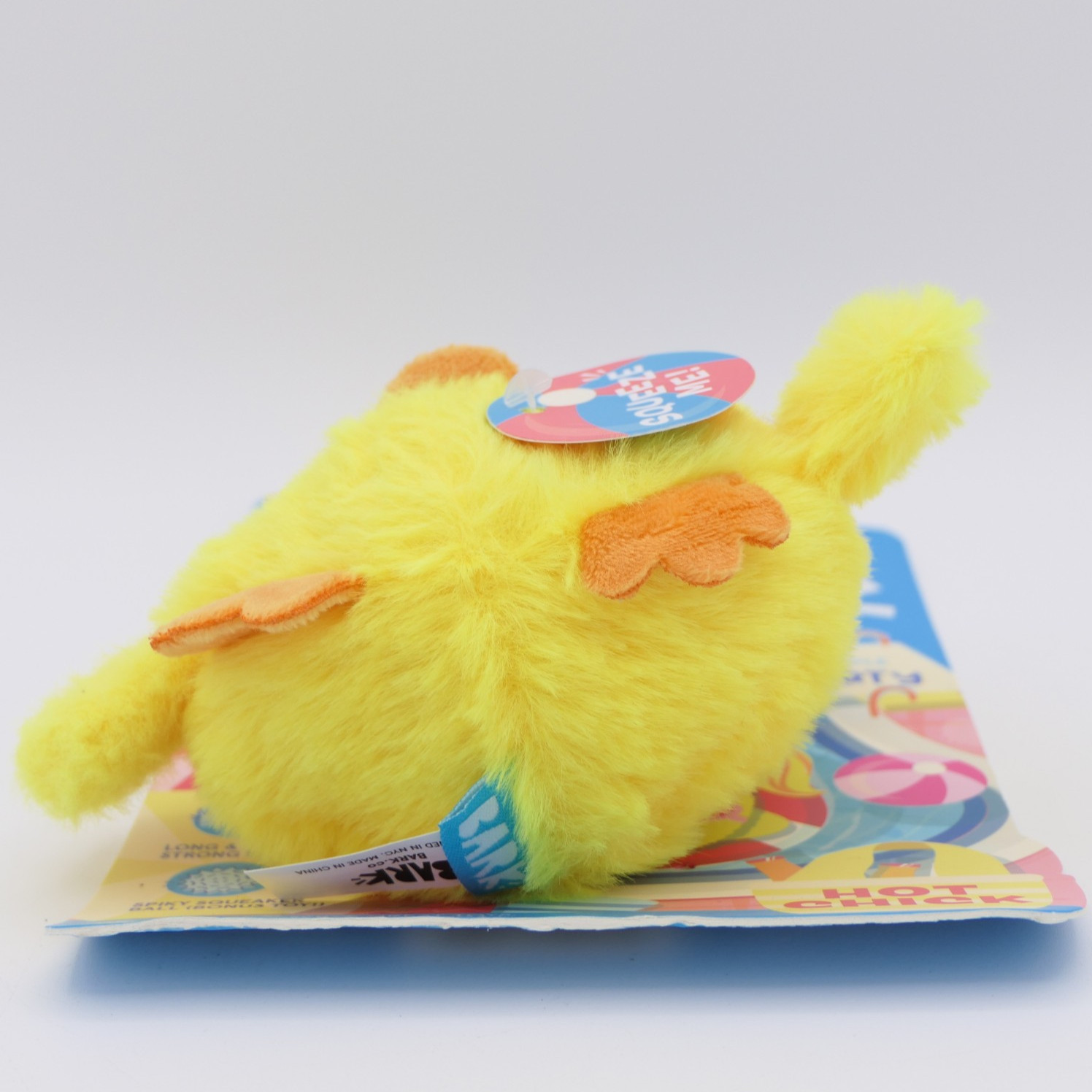 BARK Doggy Paddle Pool Party Hot Chick Dog Toy XS-S w/Spiky Squeaker Ball Inside