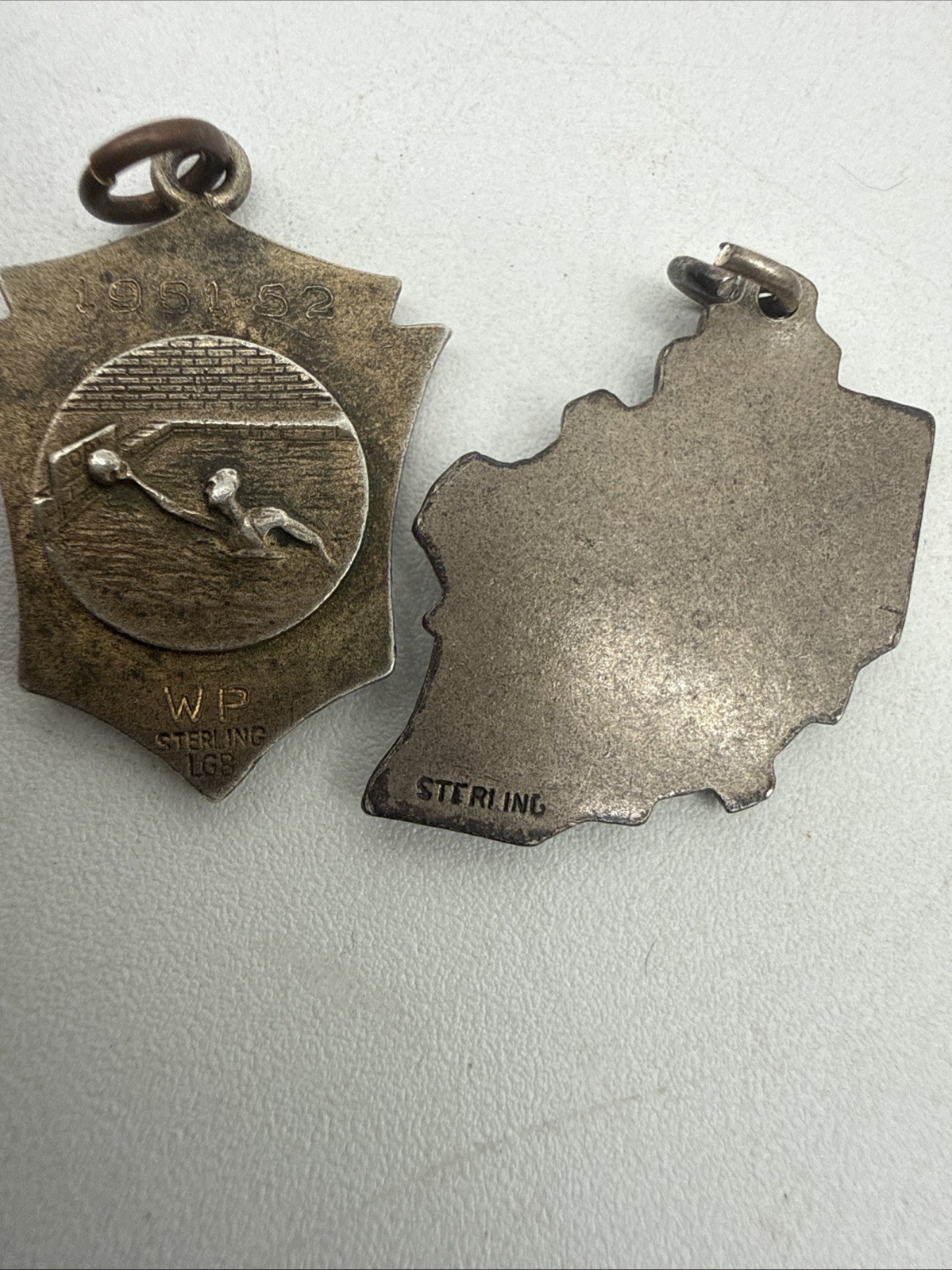 Sterling Silver Lot of Charms Keychains Awards ETC Approx 5.5 Ounce