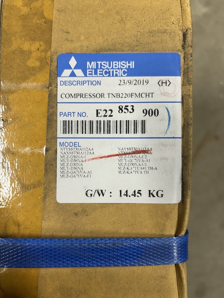 Mitsubishi Electric  E22853900 Compressor