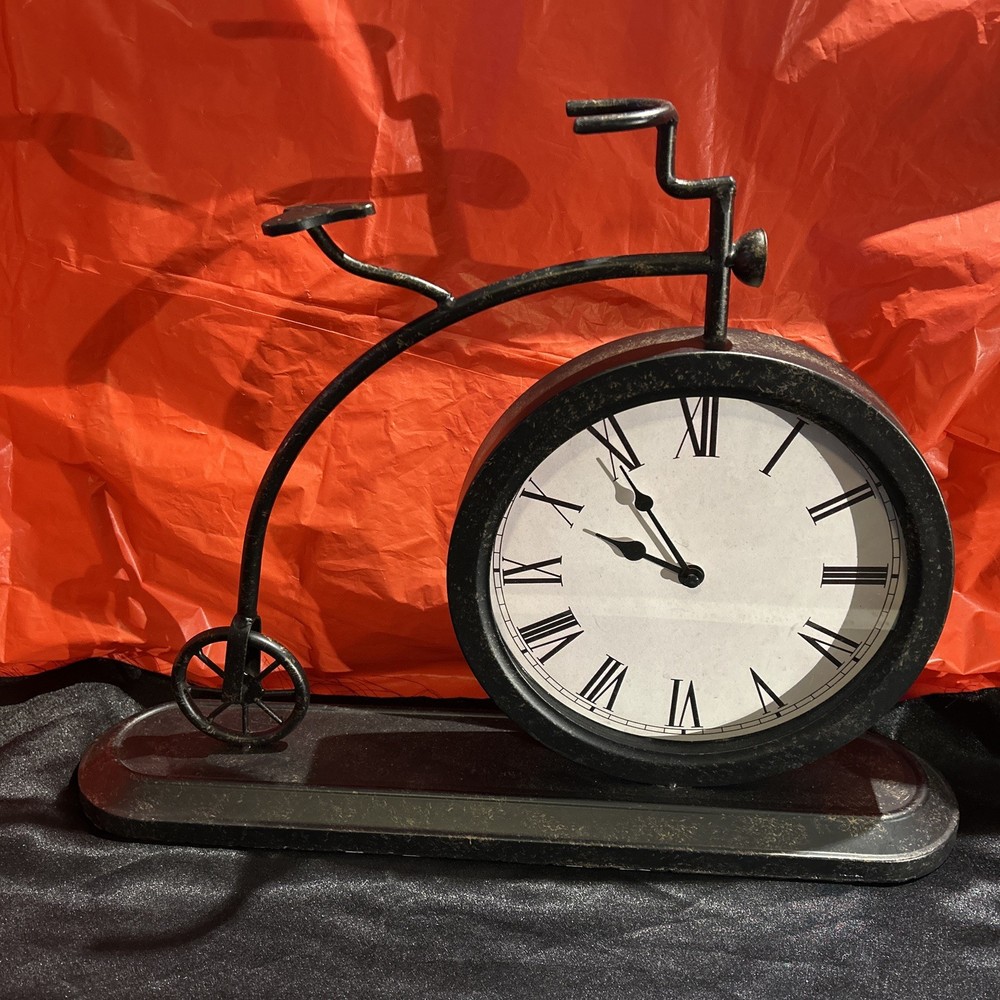 Bicycle Iron Metal Clock . Works