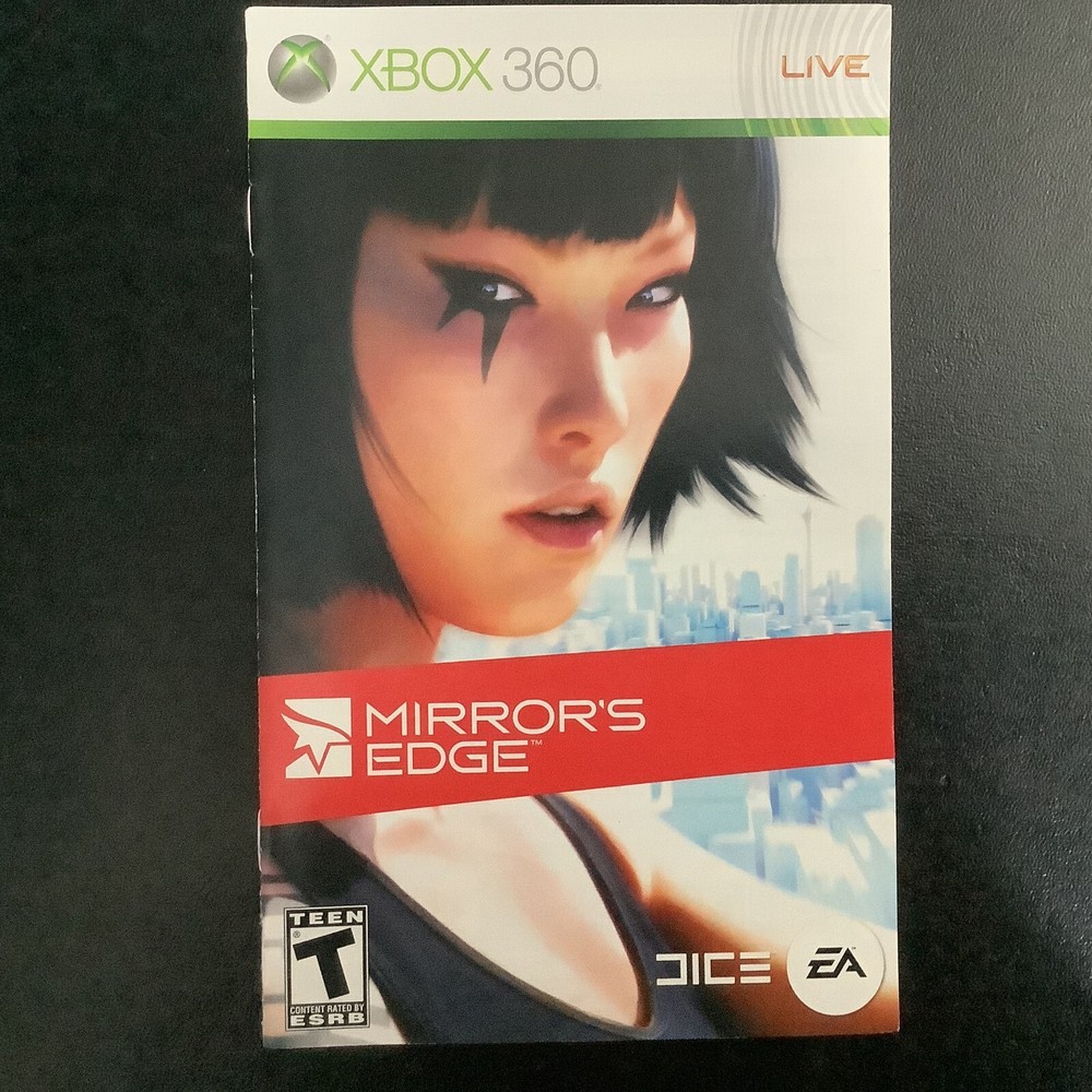 Mirror's Edge Microsoft Xbox 360 Instruction Manual Only