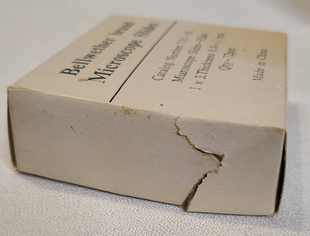 Vintage Bellwether Microscope Slides
