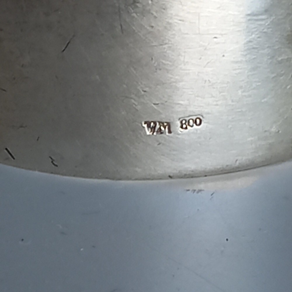 Antique Solid Silver Napkin Ring Hallmarked VM 800