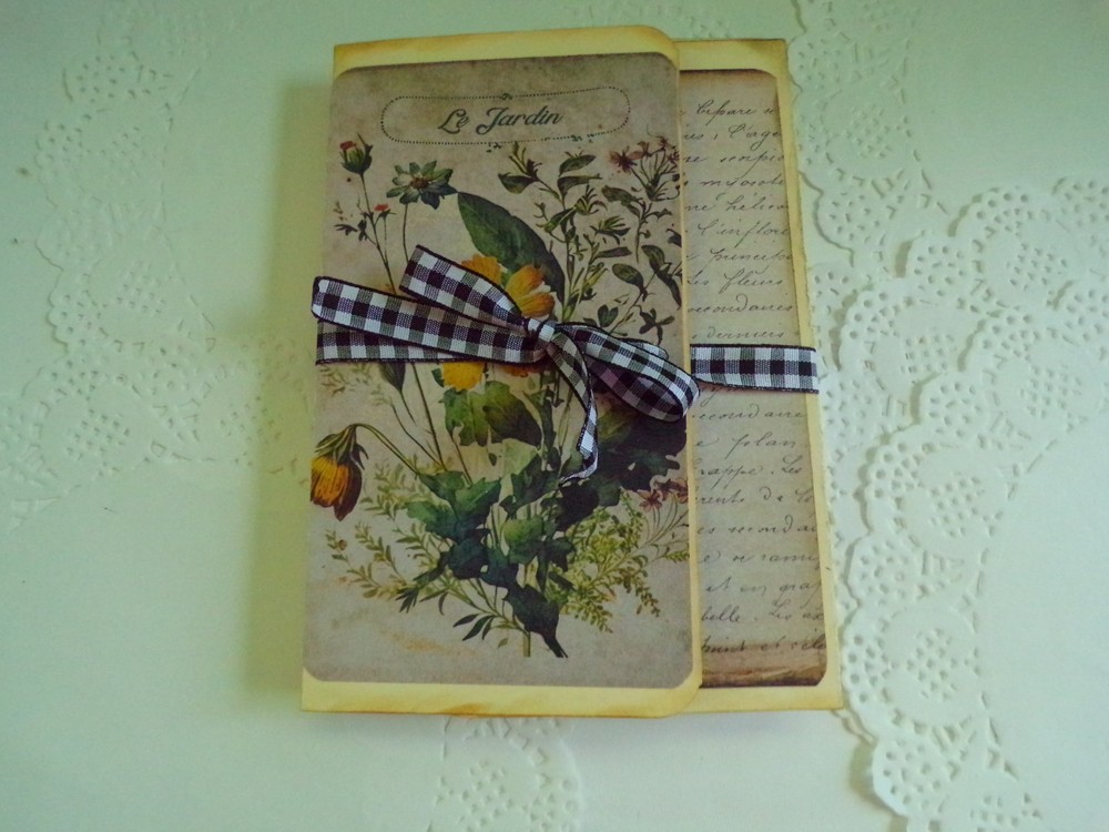 Handmade Junk journal folio notebook