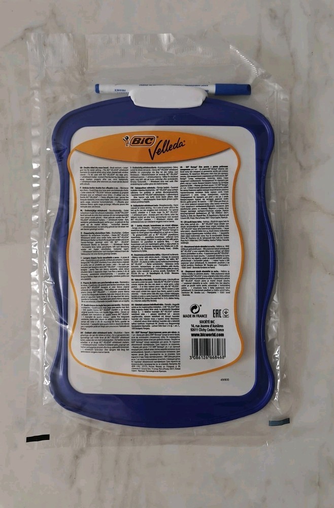 NEW BIC Velleda Double Sided Whiteboard & Marker Fast Dispatch