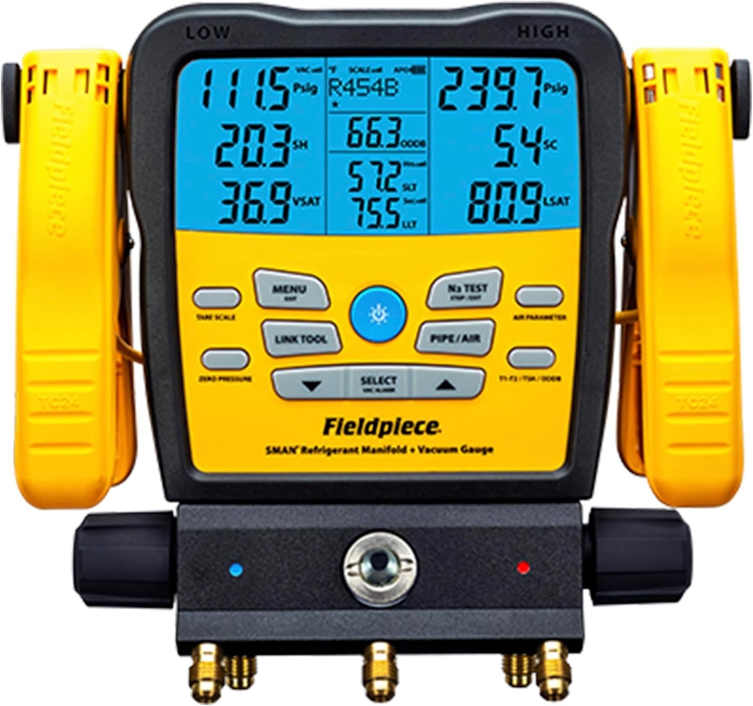 Fieldpiece SM382V SMAN Wireless Refrigerant Manifold (3-Port)